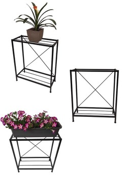 Kwietnik metalowy, stojak na kwiaty ogrodowy