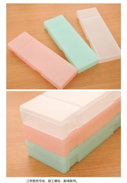 Матовый полупрозрачный нетоксичный простой пенал