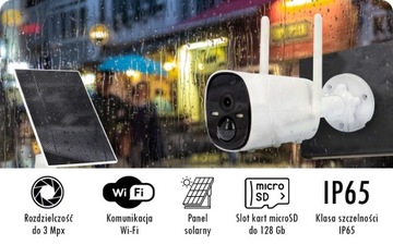 WIFI СОЛНЕЧНАЯ КАМЕРА, 100% БЕСПРОВОДНАЯ, РАБОТАЕТ ОТ АККУМУЛЯТОРА, SUPER HD 3MPX