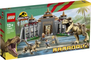LEGO JURASSIC WORLD ПОСЕТИТЕЛЬСКИЙ ЦЕНТР АТАКА ТИРАННОЗАВРОВ И РАПТОРОВ 76961