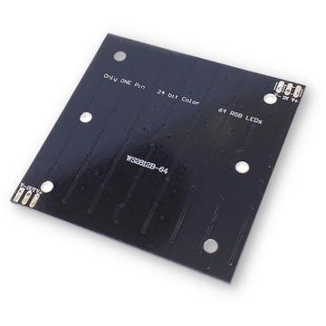 Светодиодный модуль 64 диода WS2812 5050 Светящаяся матрица MATRIX - 5В 8х8 см Arduino