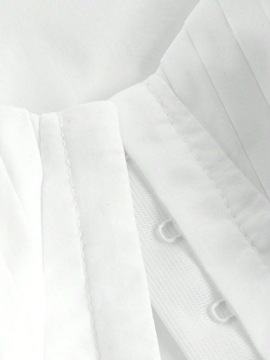 SHEIN БЕЛАЯ КОРСЕТОВАЯ БЛУЗКА С ПЫШНЫМИ РУКАВАМИ XS 58728