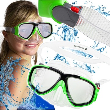MASKA DO NURKOWANIA SNORKELINGU OKULARY GOGLE PŁYWANIA DLA DZIECI