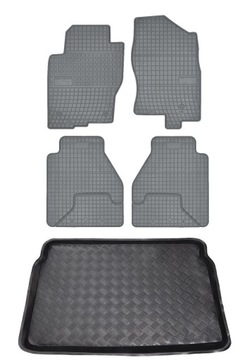 Dywaniki popiel + mata bagażnika Nissan Pathfinder 2005-, 5 siedzeń