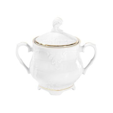 Cukiernica ĆMIELÓW Rococo złoty pasek 400 ml