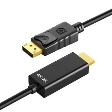 КАБЕЛЬ-АДАПТЕР ГРУППА АДАПТЕРОВ DISPLAYPORT DP TO HDMI 4K 1,8 м