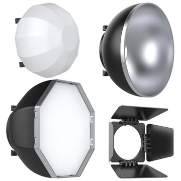 Мини светодиодная COB лампа Ulanzi LT-24 10Вт с модификаторами света и подставкой