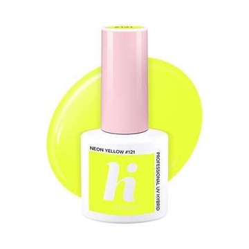 Lakier hybrydowy hi hybrid #121 Neon Yellow 5 ml