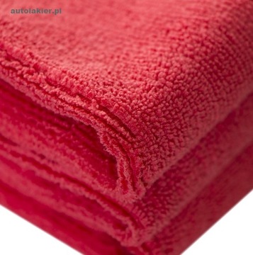 MIKROFIBRA RED 40x40 cm 350 gram idealna do polerowania, zbierania wody 619
