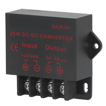 Przetwornik napięcia DC 12 V 24 V do 5 V 5A Moduł transformatora reduktora
