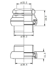 TANGE SEIKI Falcon FL250C 1 дюйм гарнитура на болтах