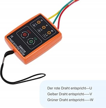 SM852B Измеритель последовательности фаз переменного тока 3 Тестер вращения