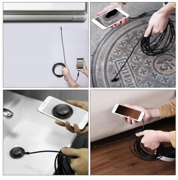ЭНДОСКОПНАЯ СВЕТОДИОДНАЯ ИНСПЕКЦИОННАЯ КАМЕРА ДЛЯ ТЕЛЕФОНА ANDROID USB-C ДЛЯ ТРУБ, СТЕН, ШЛАНГОВ 5м