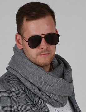 Polski Męski komin szalik szal tuba Szary 1I
