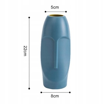 Скандинавский минималистский PE Абстрактная ваза с человеческим лицом