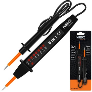 NEO TOOLS WIELOFUNKCYJNY TESTER NAPIĘCIA 8 W 1 AC/DC 6-380V 94-006