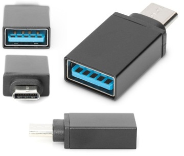 DIGITUS PRZEJŚCIÓWKA ADAPTER OTG USB-C NA USB 3.0