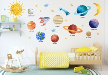 НАКЛЕЙКИ НА НАСТЕНУ ПЛАНЕТА 50x100см P4