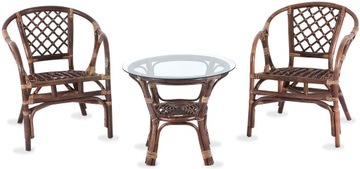 ZESTAW MEBLI RATTANOWYCH ogrodowych taras balkon