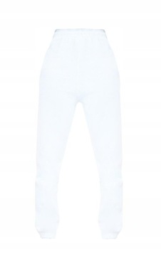 Prettylittlething NG4 lpk białe spodnie dresowe joggery S