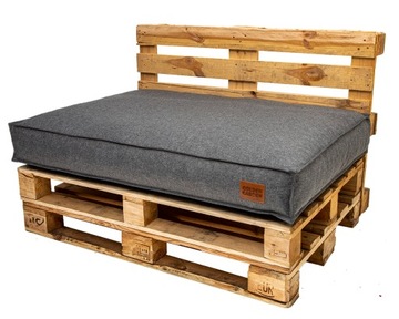 Poducha ogrodowa na palety, na meble, granulat WODOODPORNA 120x80x15