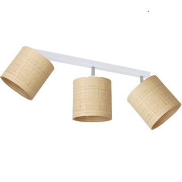 LAMPA SUFITOWA LISTWA POTRÓJNA PLAFON RATAN TUBA