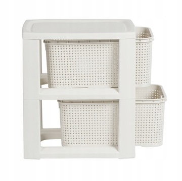 КНИЖНЫЙ ШКАФ, ПОЛКА С 2 КОРЗИНАМИ, РОТАН БРАН 1727