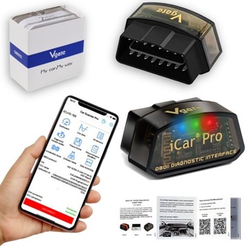 INTERFEJS DIAGNOSTYCZNY TESTER MIERNIK SKANER WIFI ICAR PRO DO ANDROID IOS