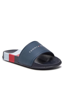 Tommy Hilfiger Klapki Sportowe Basenowe Na Plaże Granatowe T3B0-33458 r.40