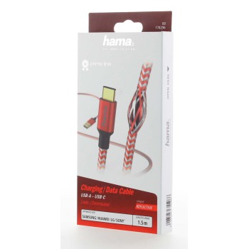 HAMA USB A-C REFLECTED 1,5 m (2 KOLORY)