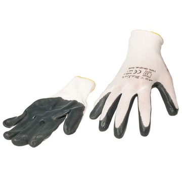 ЗАЩИТНЫЕ НИТРИЛОВЫЕ РАБОЧИЕ ПЕРЧАТКИ РАЗМЕР 9