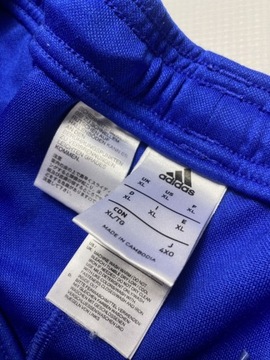 ADIDAS CLIMA COOL ZWĘŻANE niebieskie sportowe DRESY BIEGANIE SIŁOWNIA XL