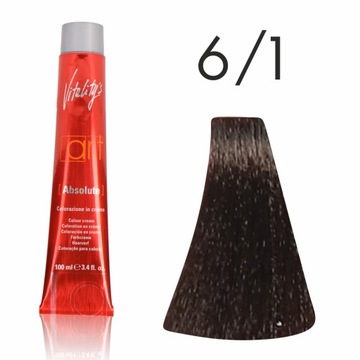 Farba do włosów VITALITY'S ART ABSOLUTE 6/1 100ml popielaty ciemny blond