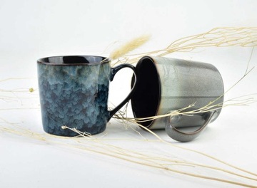 Kubek Porcelanowy 400ml 9,5x13,5x9,2cm BOHO DARK