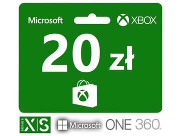 Xbox 20 zł Karta podarunkowa - X1 Series X S One 360 - Microsoft Store