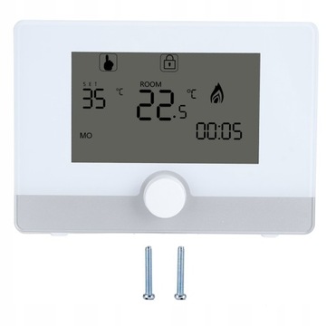 TERMOSTAT POKOJOWY NA ŚCIANIE PROGRAMOWALNY LCD
