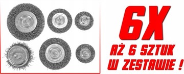 НАБОР ПРОВОЛОЧНЫХ ЩЕТКОВ ДЛЯ ДРИЛЬНЫХ СТАНКОВ INOX ПРОВОЛОЧНАЯ ЩЕТКА ДЛЯ ДРЕЛЬНЫХ СТАНКОВ