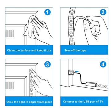 LED STRIP 5050 RGB TV USB BLUETOOTH 2м