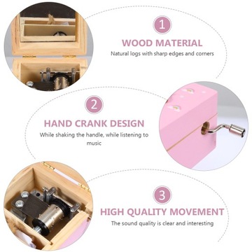 1 szt. Urocza ręczna pozytywka jednorożca