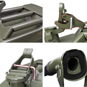 Металлическая канистра 20 л Топливный бак Масло Бензин Сырая нефть + ТВЕРДАЯ воронка