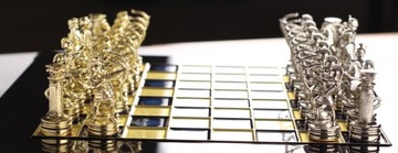 КРАСИВЫЕ МЕТАЛЛИЧЕСКИЕ ЛАТУННЫЕ ШАХМАТЫ ЛУЧНИКАМ ПОДАРОК