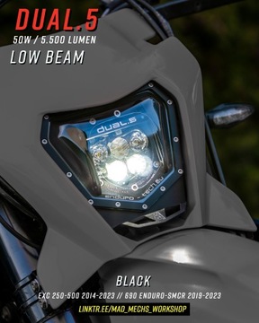 СВЕТОДИОДНАЯ ЛАМПА DUAL.5 KTM 690 2019-2021 ЧЕРНАЯ