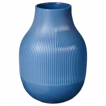 WAZON na kwiaty 21cm IKEA KAMIONKA NIEBIESKI GRADVIS ceramika