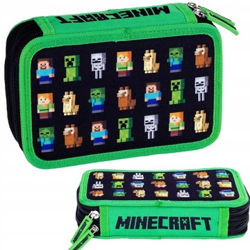 MINECRAFT PIÓRNIK SZKOLNY PODWÓJNY