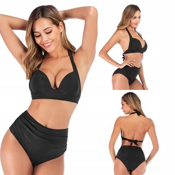 КУПАЛЬНИК БИКИНИ БОХО С ВЫСОКОЙ ТАЛИЕЙ/XL