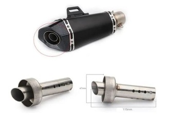 Выхлопная система DB Killer 47 мм, вставка в глушитель, звукоизоляционная вставка для чоппера Yamaha Suzuki Honda