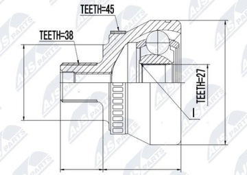 НАРУЖНОЕ СОЕДИНЕНИЕ NTY NPZ-AU-009