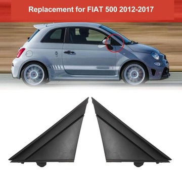 2 KS TROJŮHELNÍK ZRCÁTKO PRO FIAT 500 2012-2017