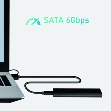 Адаптер-считыватель USB 3.0 — NGFF M.2/B 6 Гбит/с в корпусе SSD