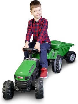 ОГРОМНЫЙ ПЕДАЛЬНЫЙ ТРАКТОР С ПРИЦЕПОМ 143см ПОДХОДИТ PILSAN